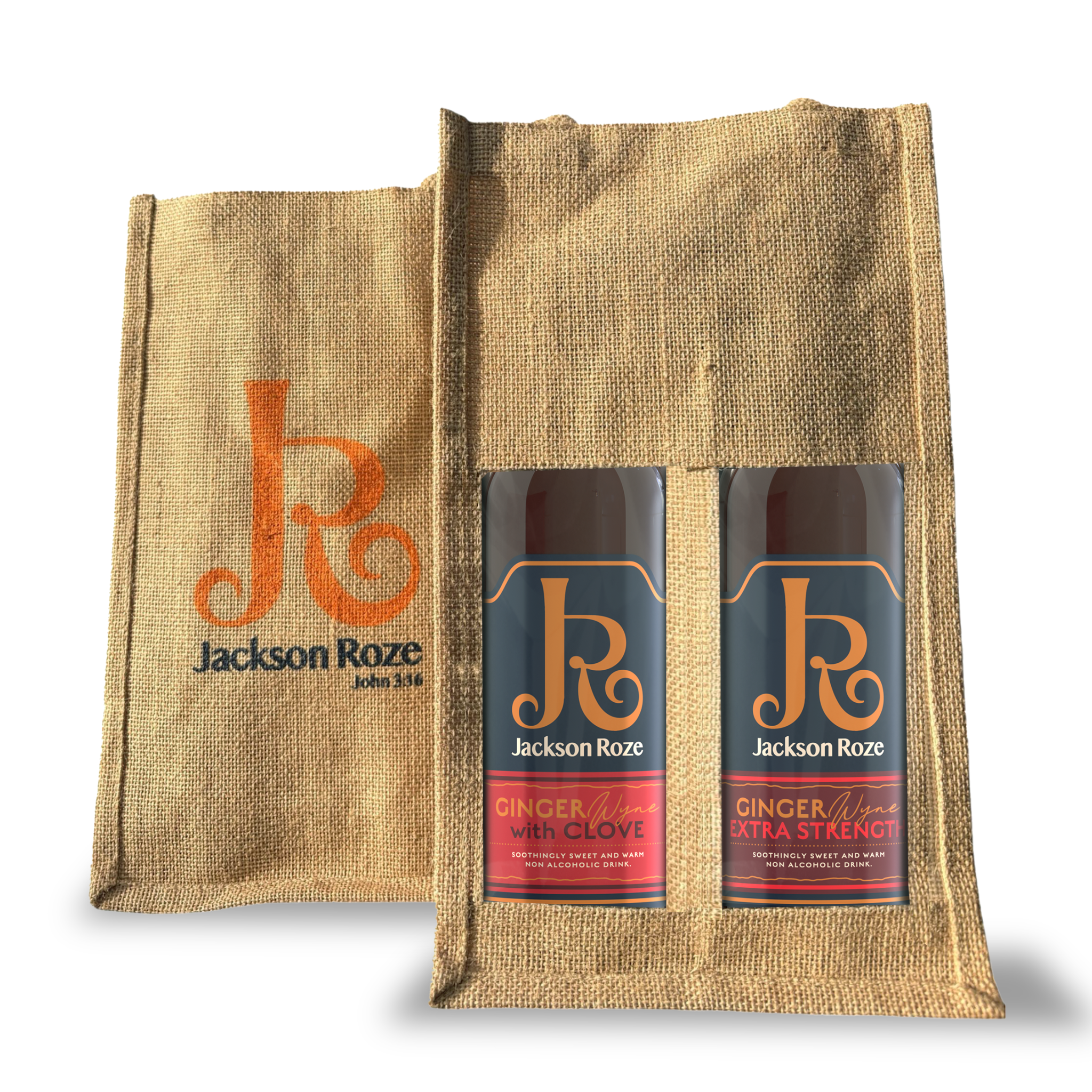 750ml Wine x2 & Hessian Packaging